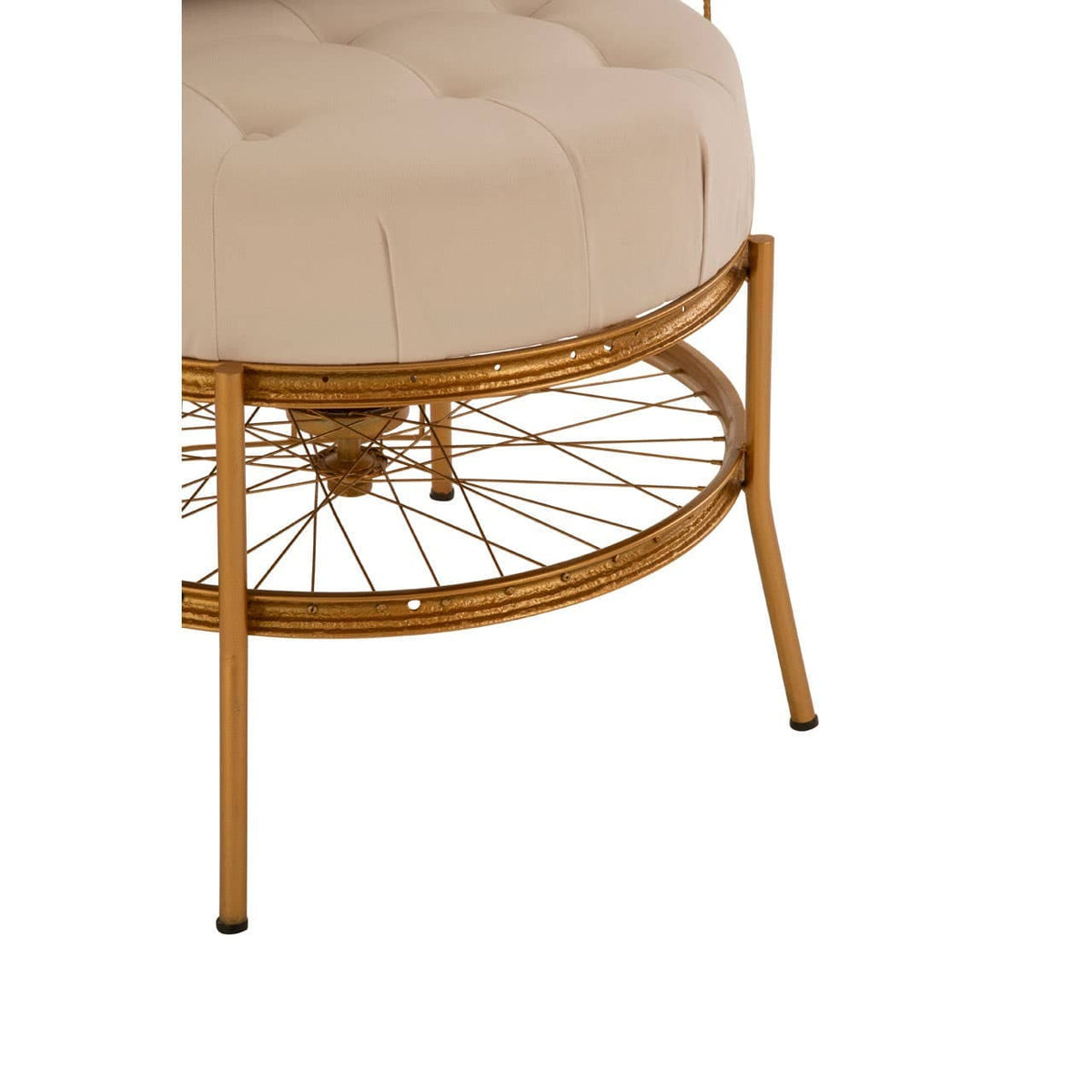 Mantis Gold Finish Chair With Cushion.