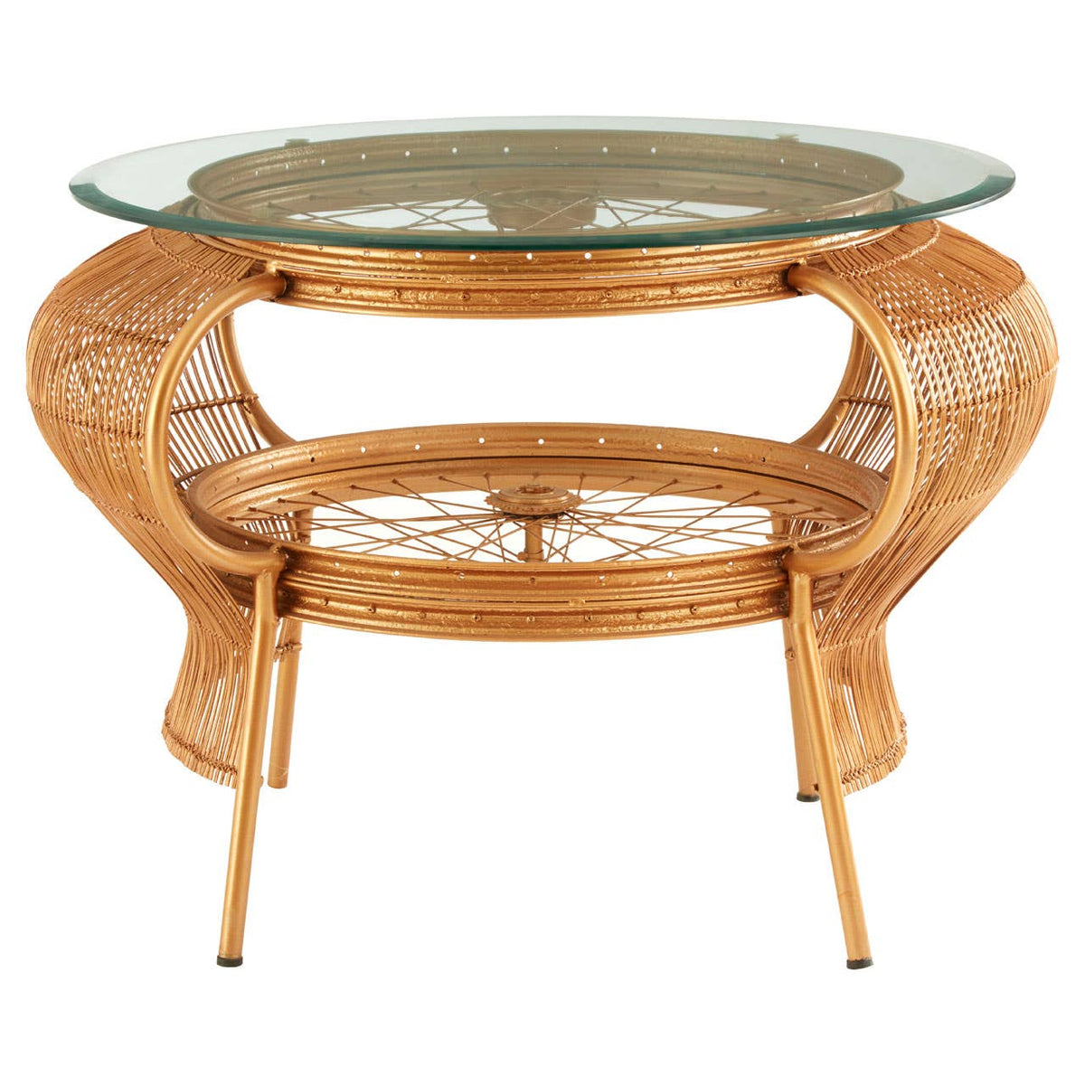 Mantis Gold Finish Table.