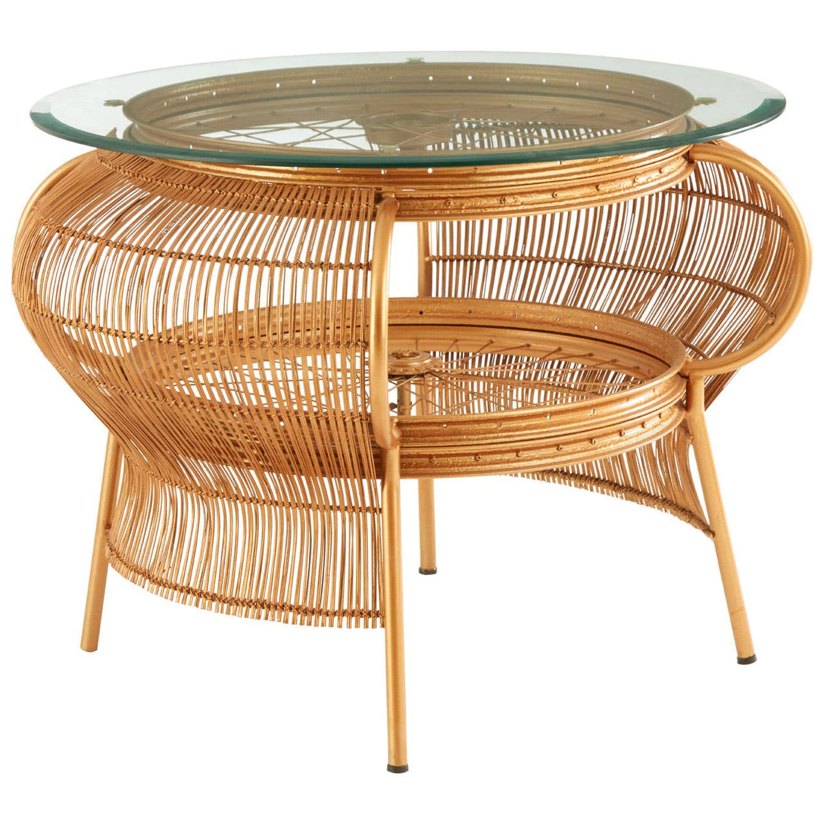 Mantis Gold Finish Table.