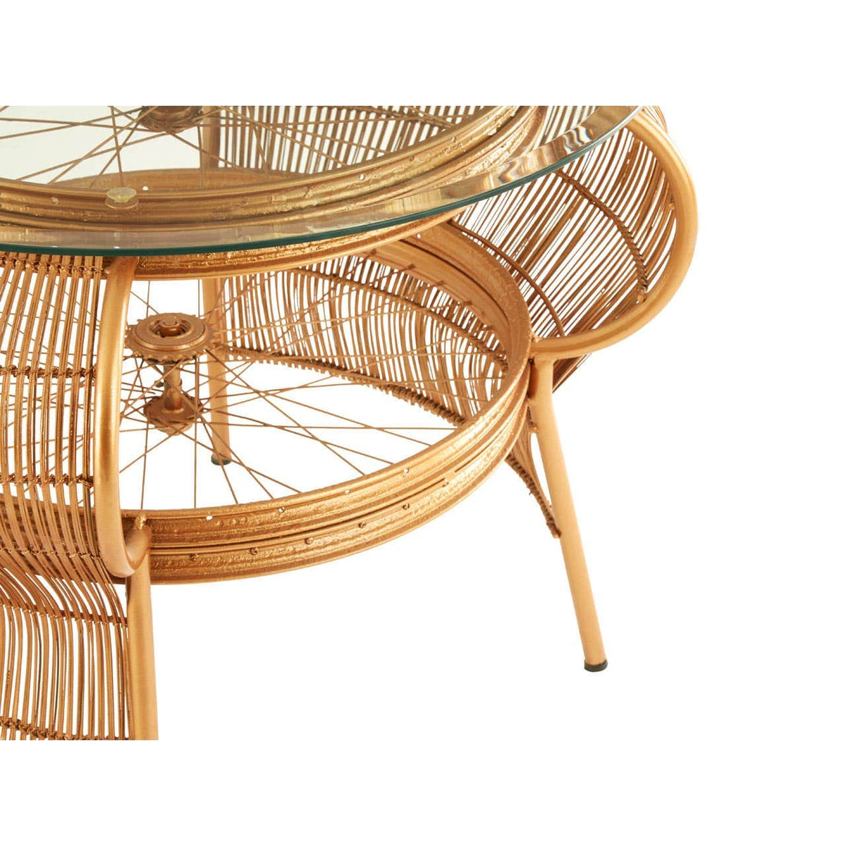 Mantis Gold Finish Table.