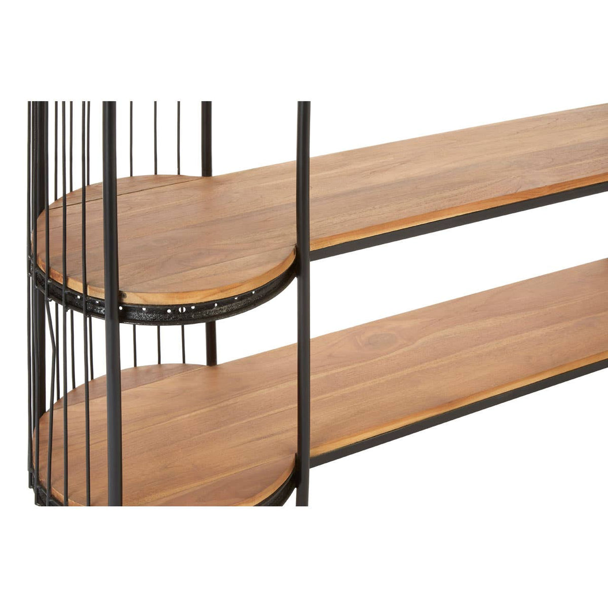 Mantis Long Black Finish Birdcage Shelf Unit.