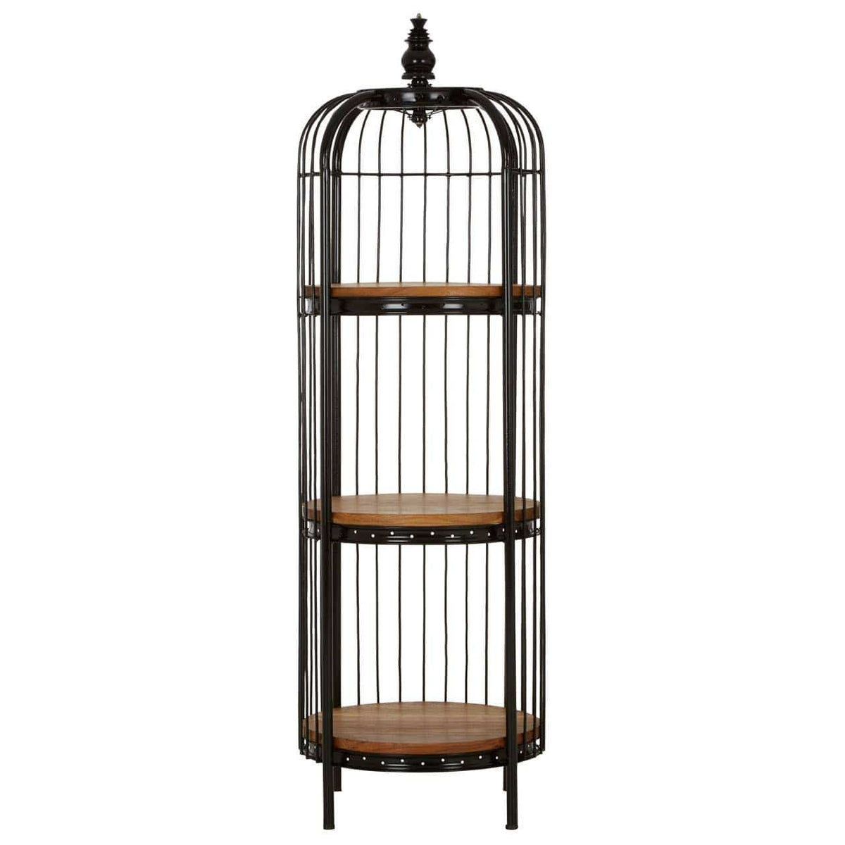 Mantis Medium Black Birdcage Shelf Unit.
