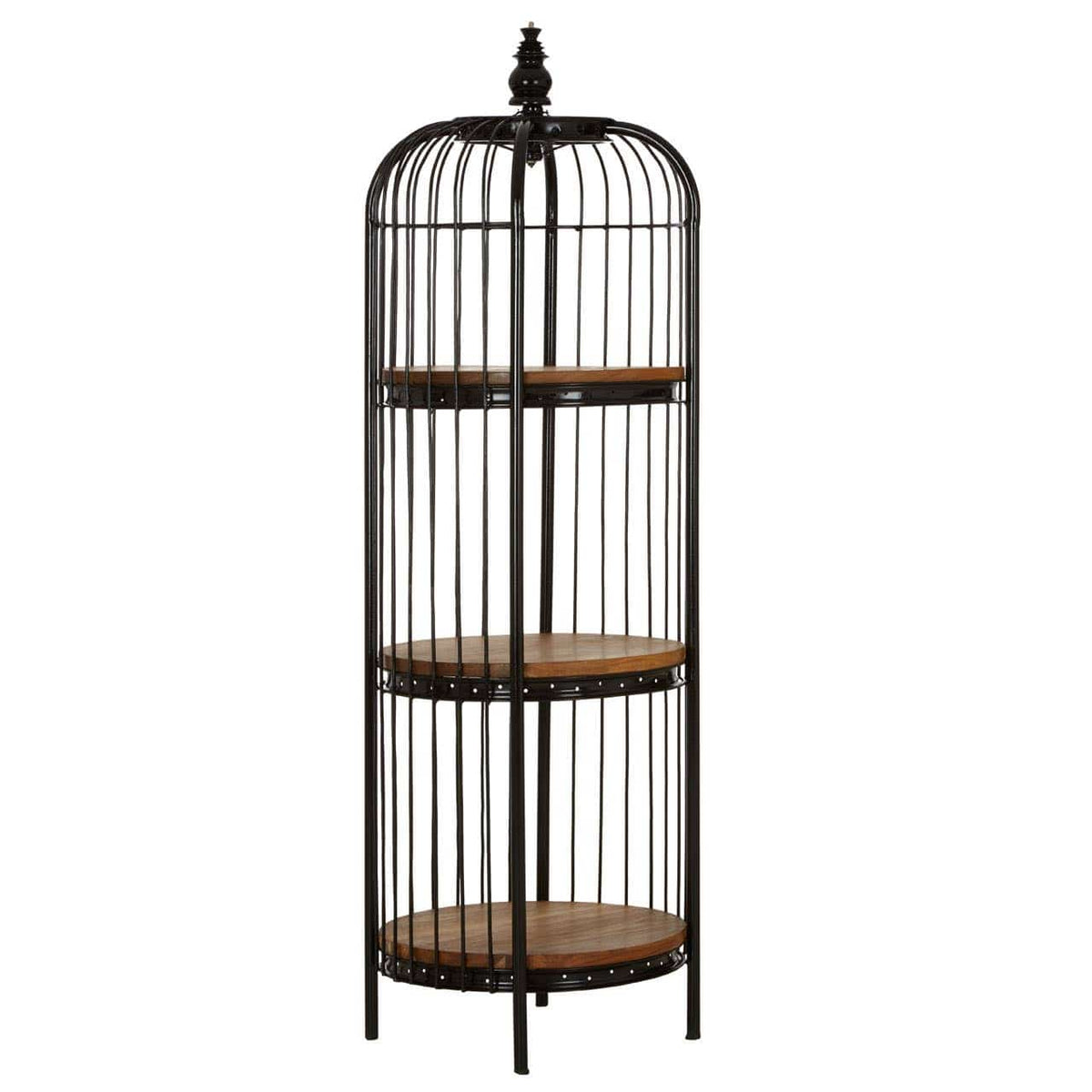Mantis Medium Black Birdcage Shelf Unit.