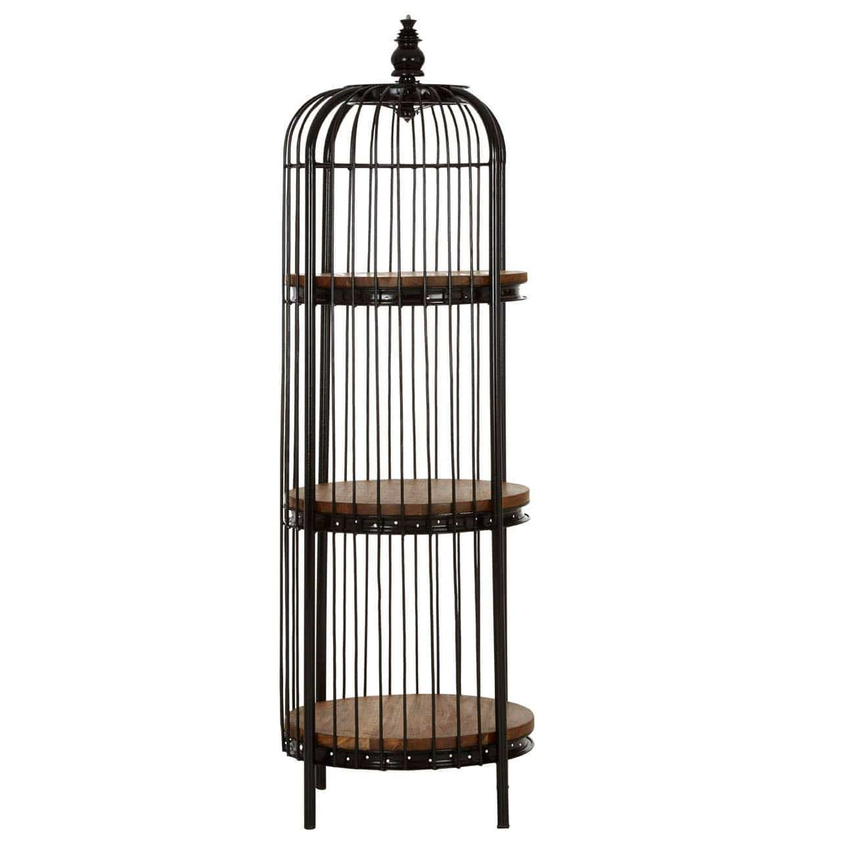 Mantis Medium Black Birdcage Shelf Unit.