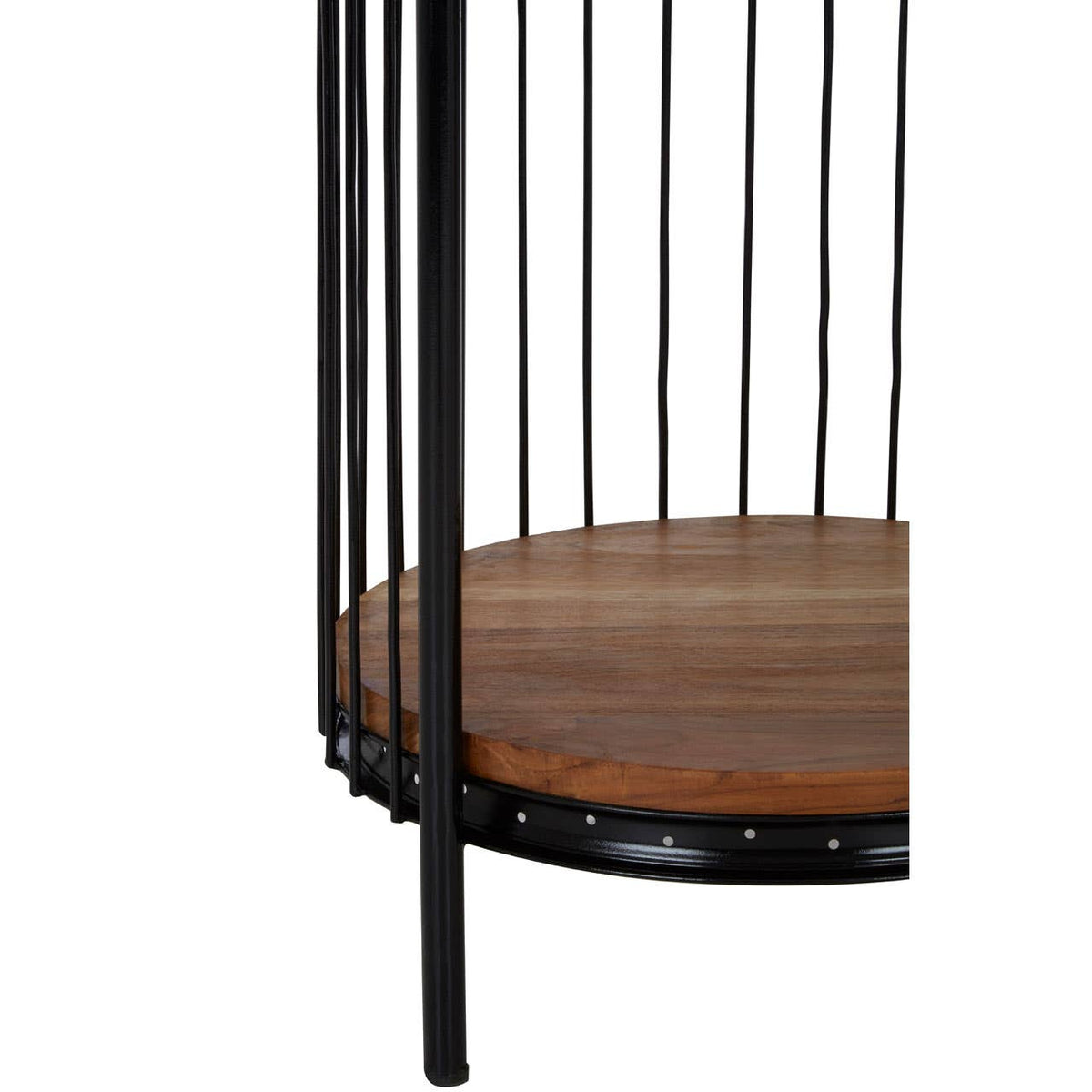 Mantis Medium Black Birdcage Shelf Unit.