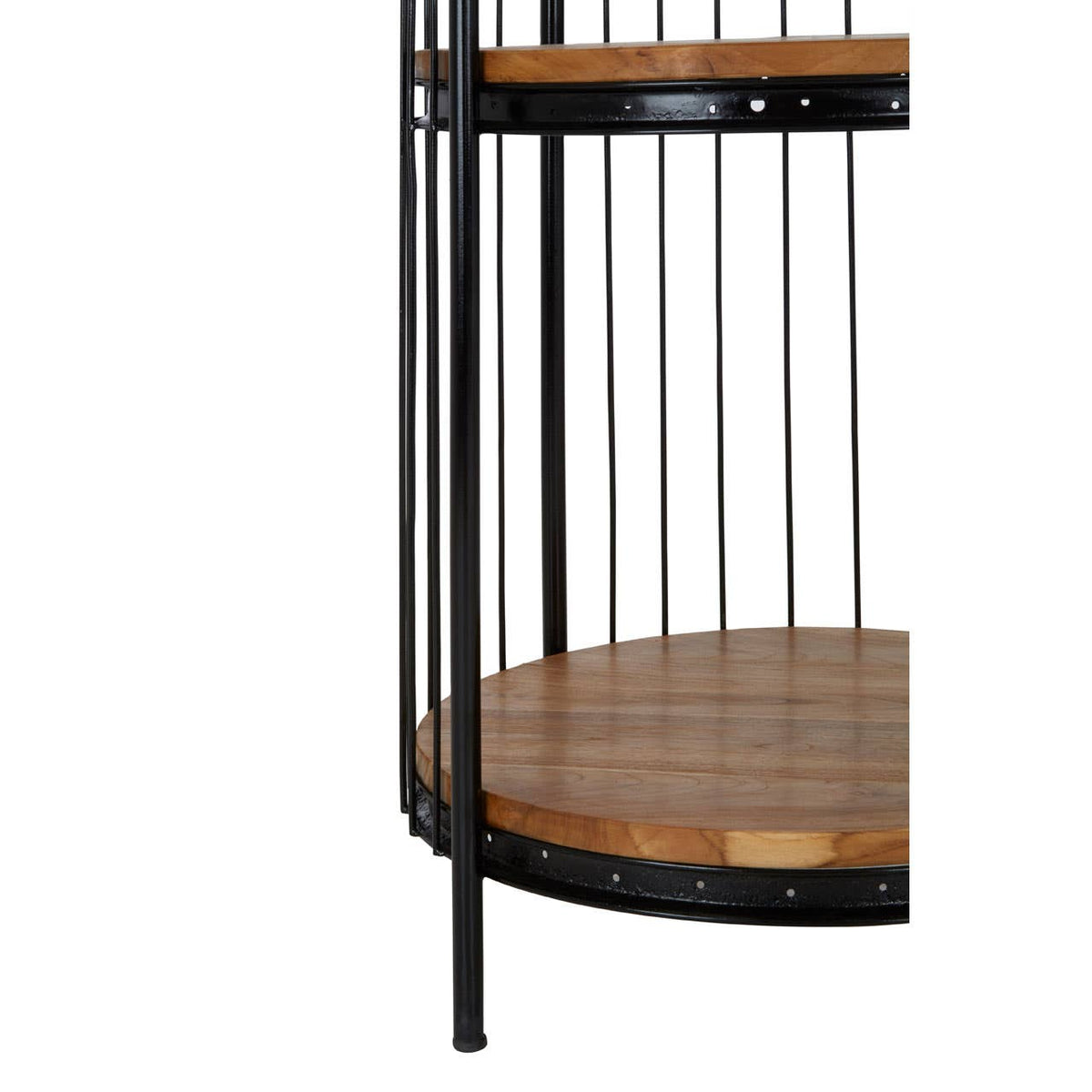 Mantis Small Black Finish Birdcage Shelf Unit.