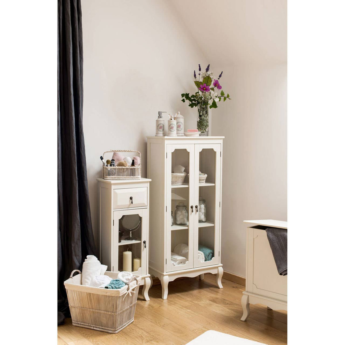 Marcella 2 Glass Doors Cabinet.