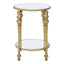 Marcia 2 Tier Gold Finish Side Table.