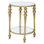 Marcia 2 Tier Gold Finish Side Table.
