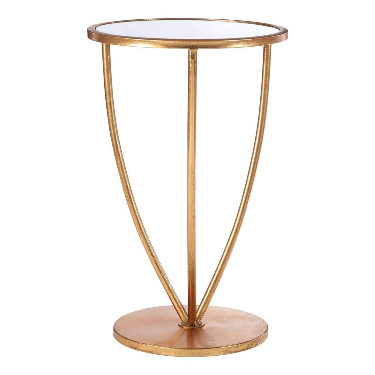 Marcia Mirror Top / Gold Frame Side Table.