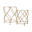Marcia Mirrored Top Side Tables.