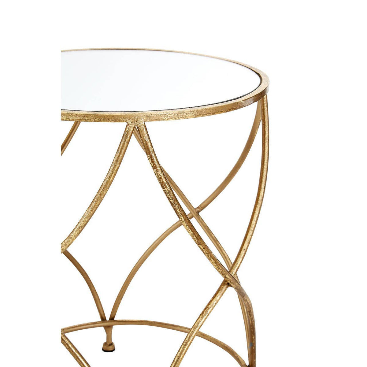 Marcia Mirrored Top Side Tables.