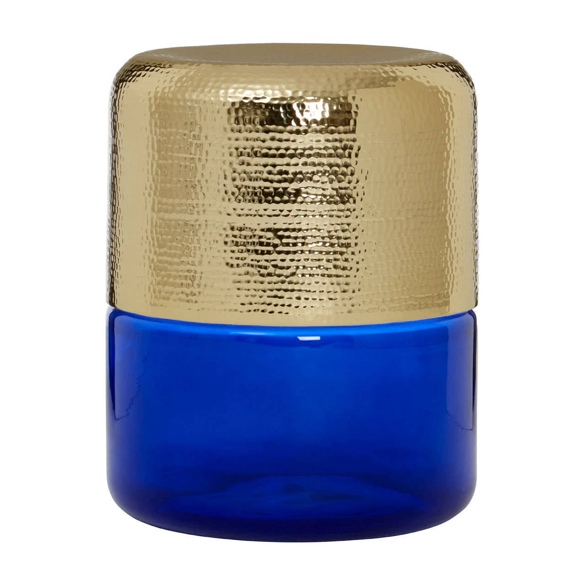 Margot Blue Glass Side Table.