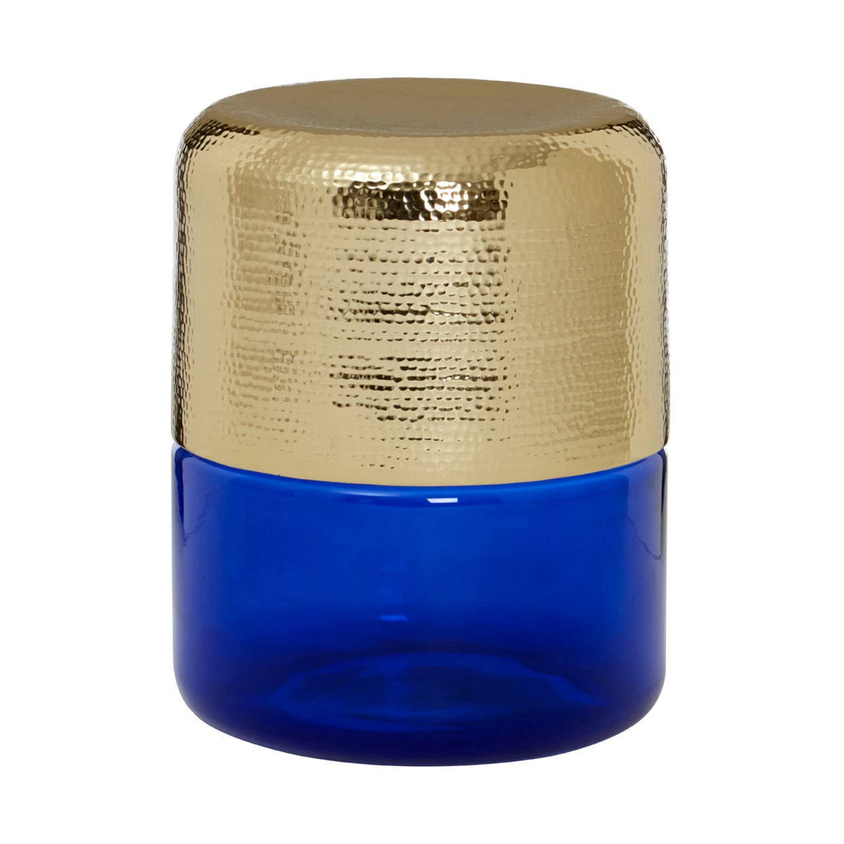 Margot Blue Glass Side Table.