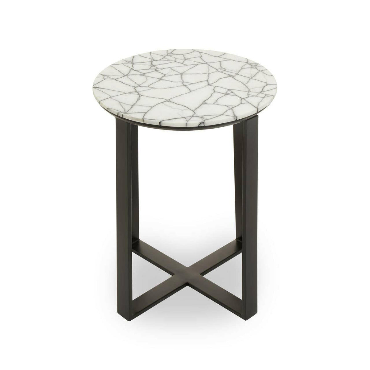 Marmara Marble Top Side Table.