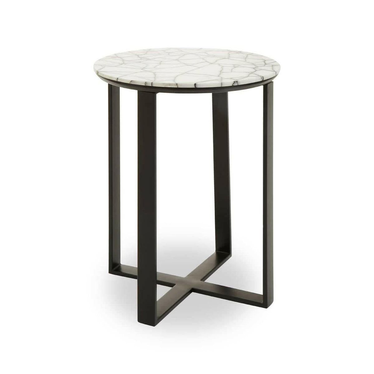 Marmara Marble Top Side Table.