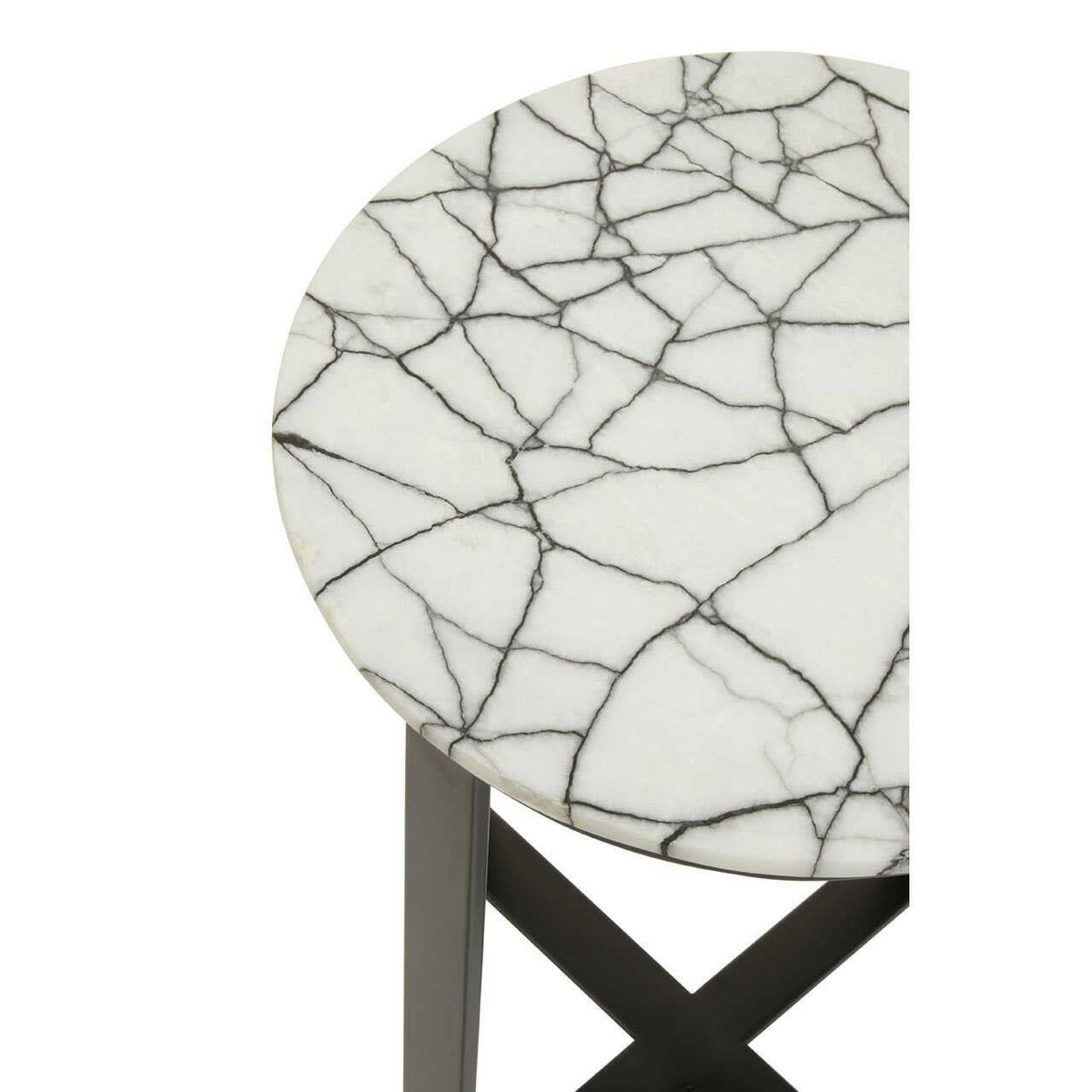 Marmara Marble Top Side Table.
