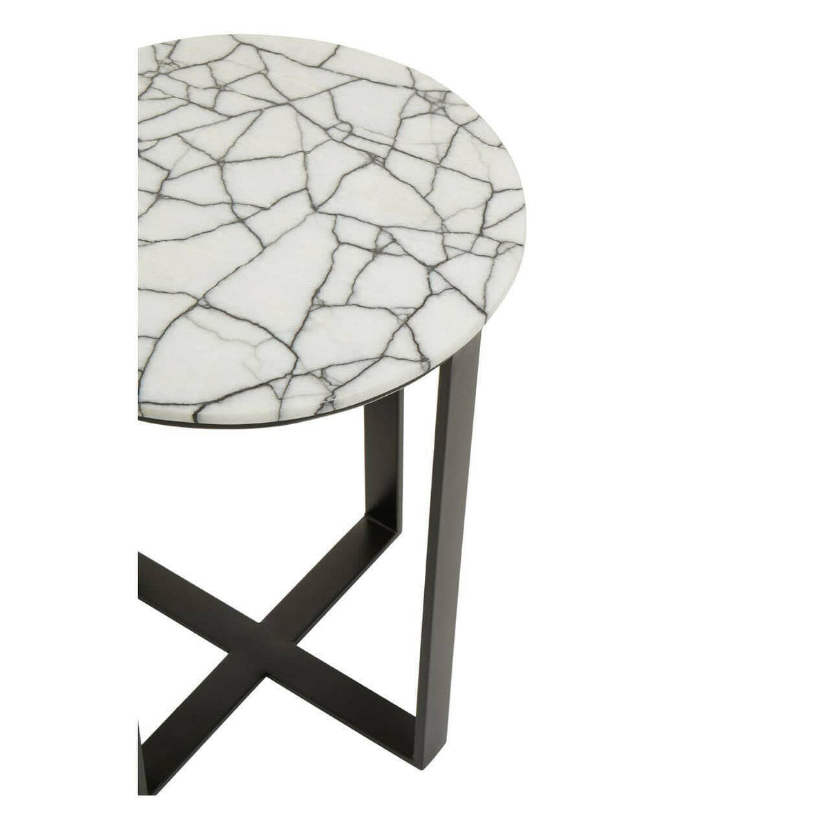 Marmara Marble Top Side Table.