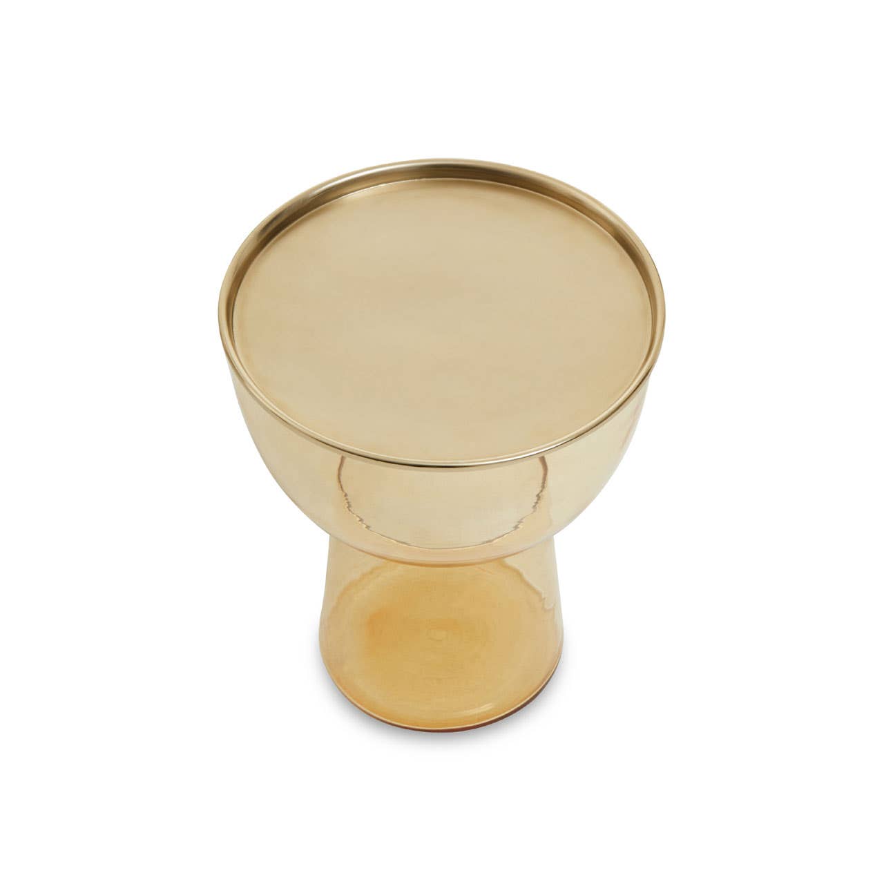 Noosa & Co. Living Martini Amber Glass Side Table House of Isabella UK