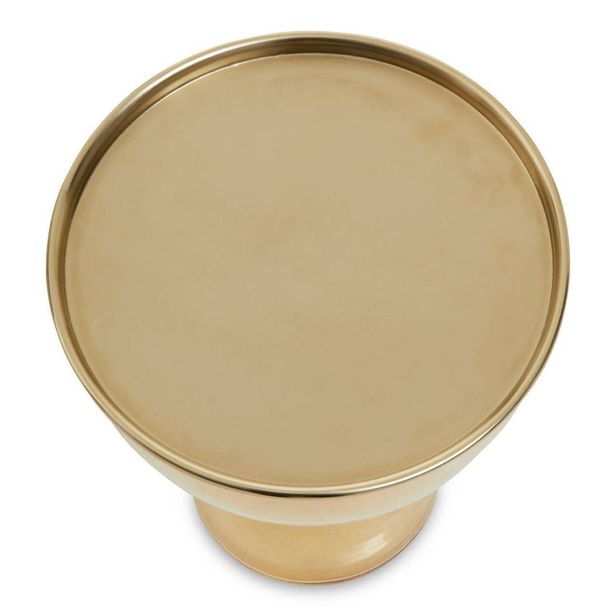 Martini Amber Glass Side Table.