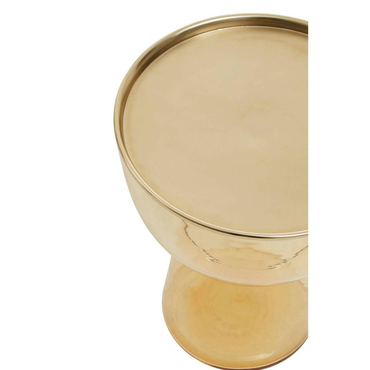 Martini Amber Glass Side Table.