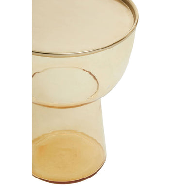 Noosa & Co. Living Martini Amber Glass Side Table House of Isabella UK