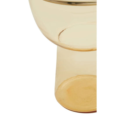 Noosa & Co. Living Martini Amber Glass Side Table House of Isabella UK