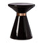 Noosa & Co. Living Martini Black Glass Side Table House of Isabella UK