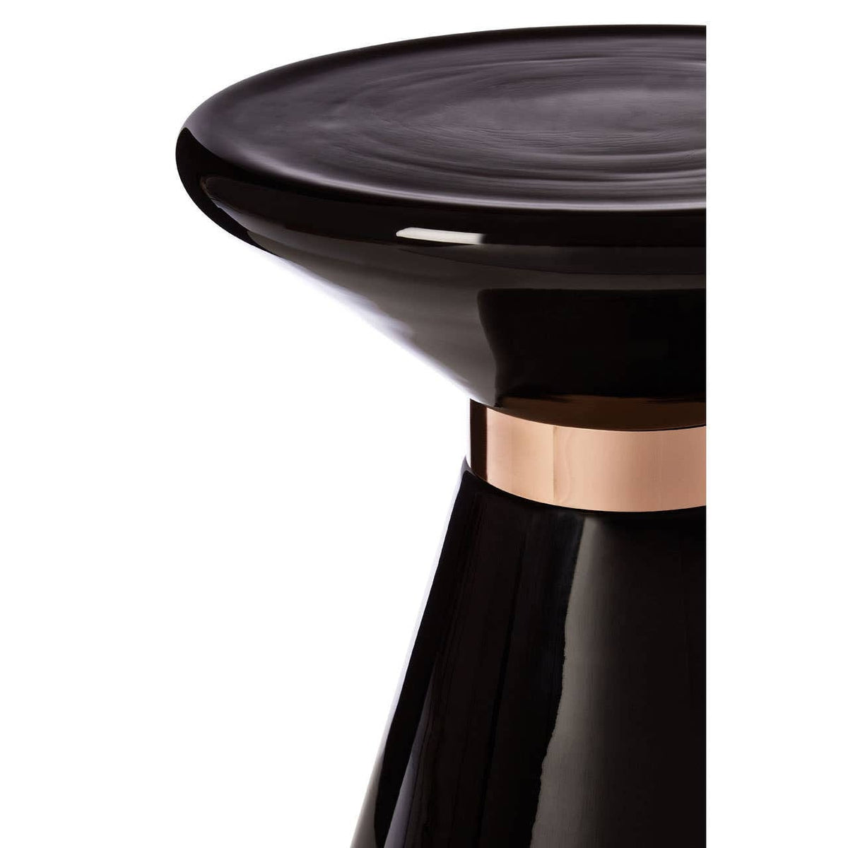 Noosa & Co. Living Martini Black Glass Side Table House of Isabella UK