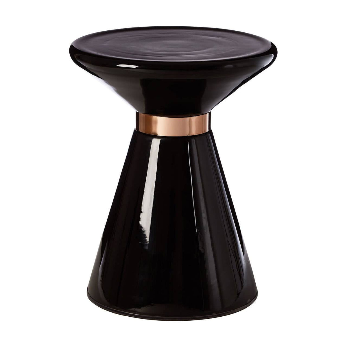 Noosa & Co. Living Martini Black Glass Side Table House of Isabella UK