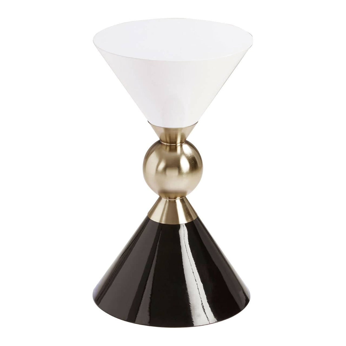 Martini Gold & Black Side Table.