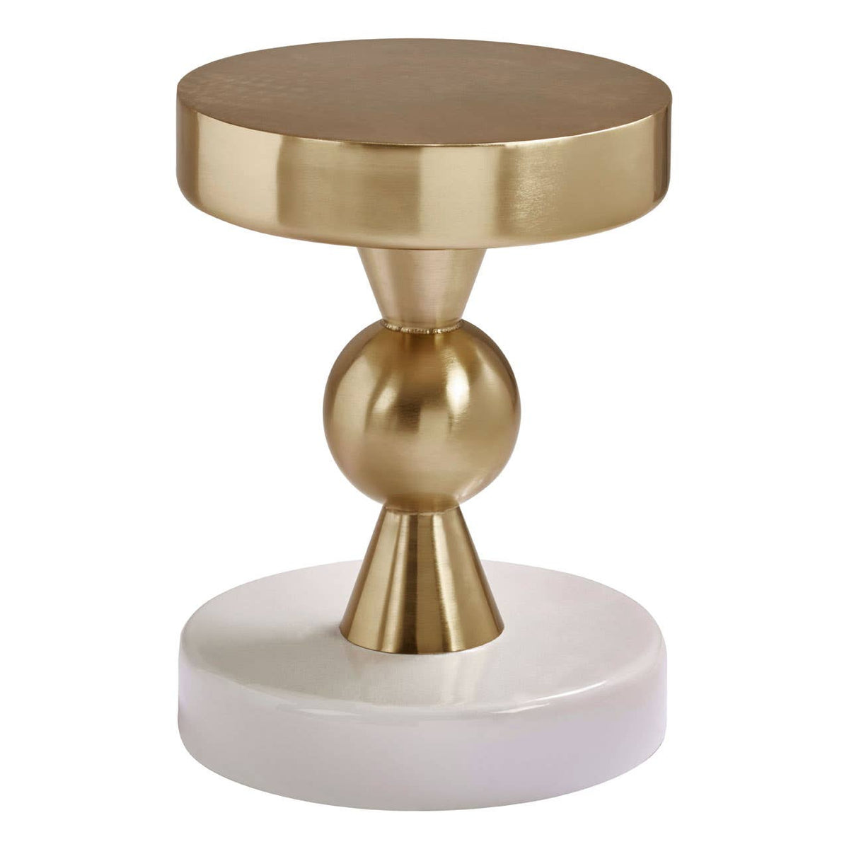 Martini Gold & Ivory Side Table.