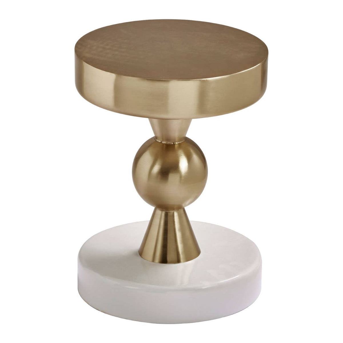 Martini Gold & Ivory Side Table.
