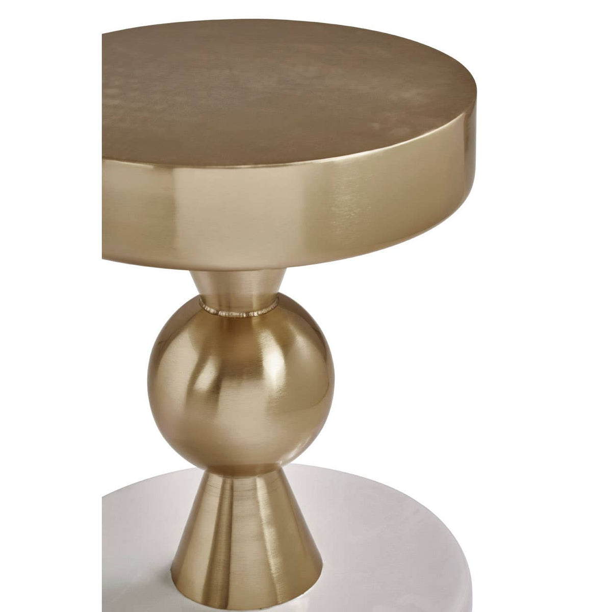 Martini Gold & Ivory Side Table.