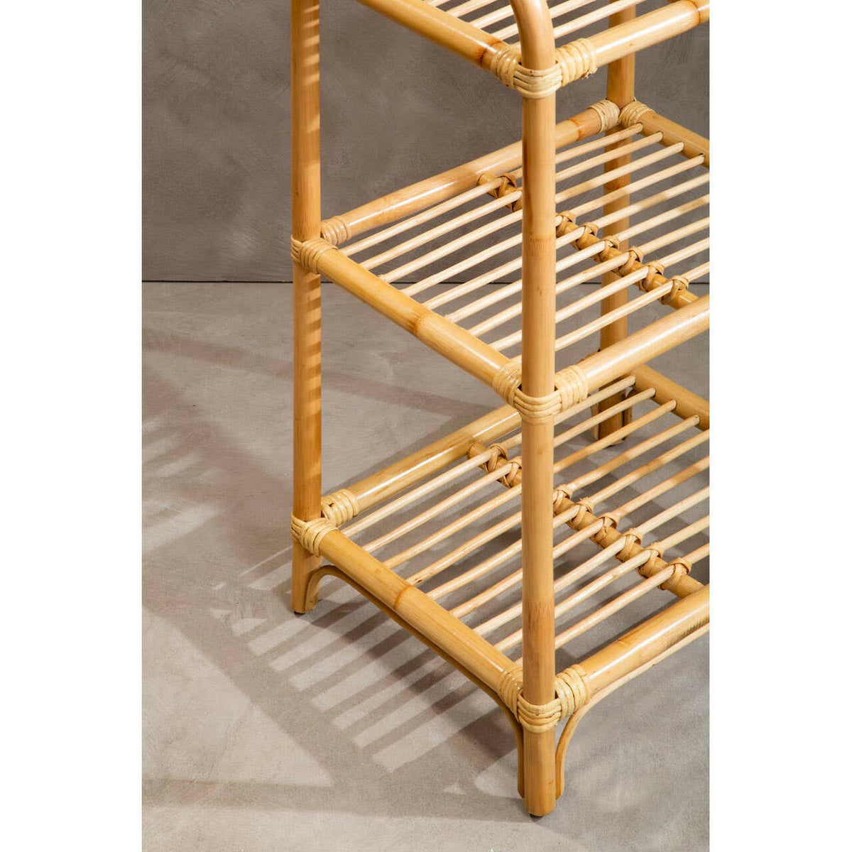 Mataram Natural Rattan Shelf Unit.
