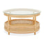 Noosa & Co. Living Mataram Rattan Coffee Table With Glass Top House of Isabella UK