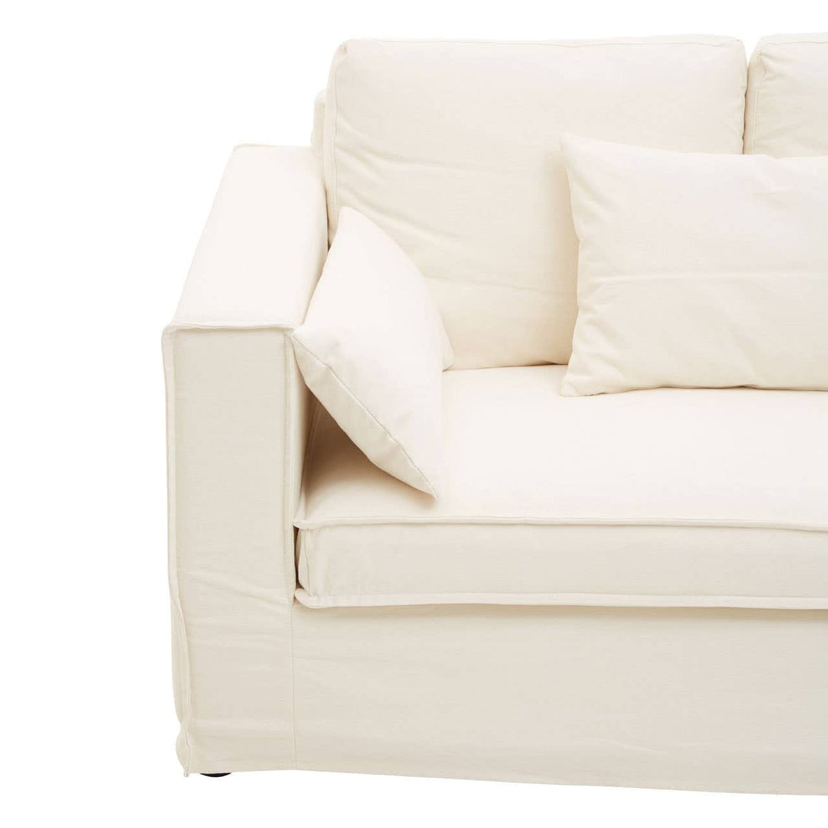 Noosa & Co. Living Menton 3 Seat Cream Sofa House of Isabella UK