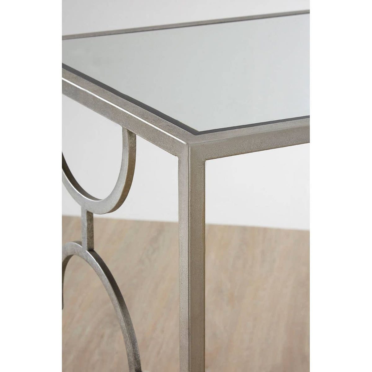 Noosa & Co. Living Merlin Set Of Two Silver Leaf Side Tables House of Isabella UK