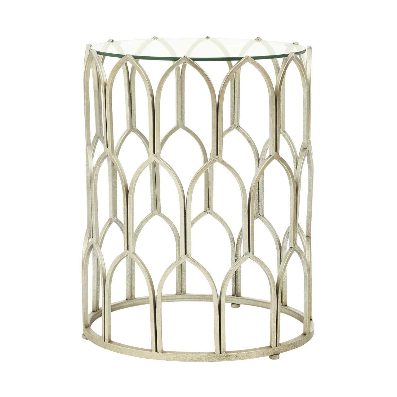 Noosa & Co. Living Merlin Silver Leaf Side Table House of Isabella UK