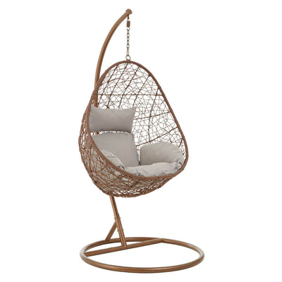 Noosa & Co. Living Messi Brown Rattan Hanging Chair House of Isabella UK