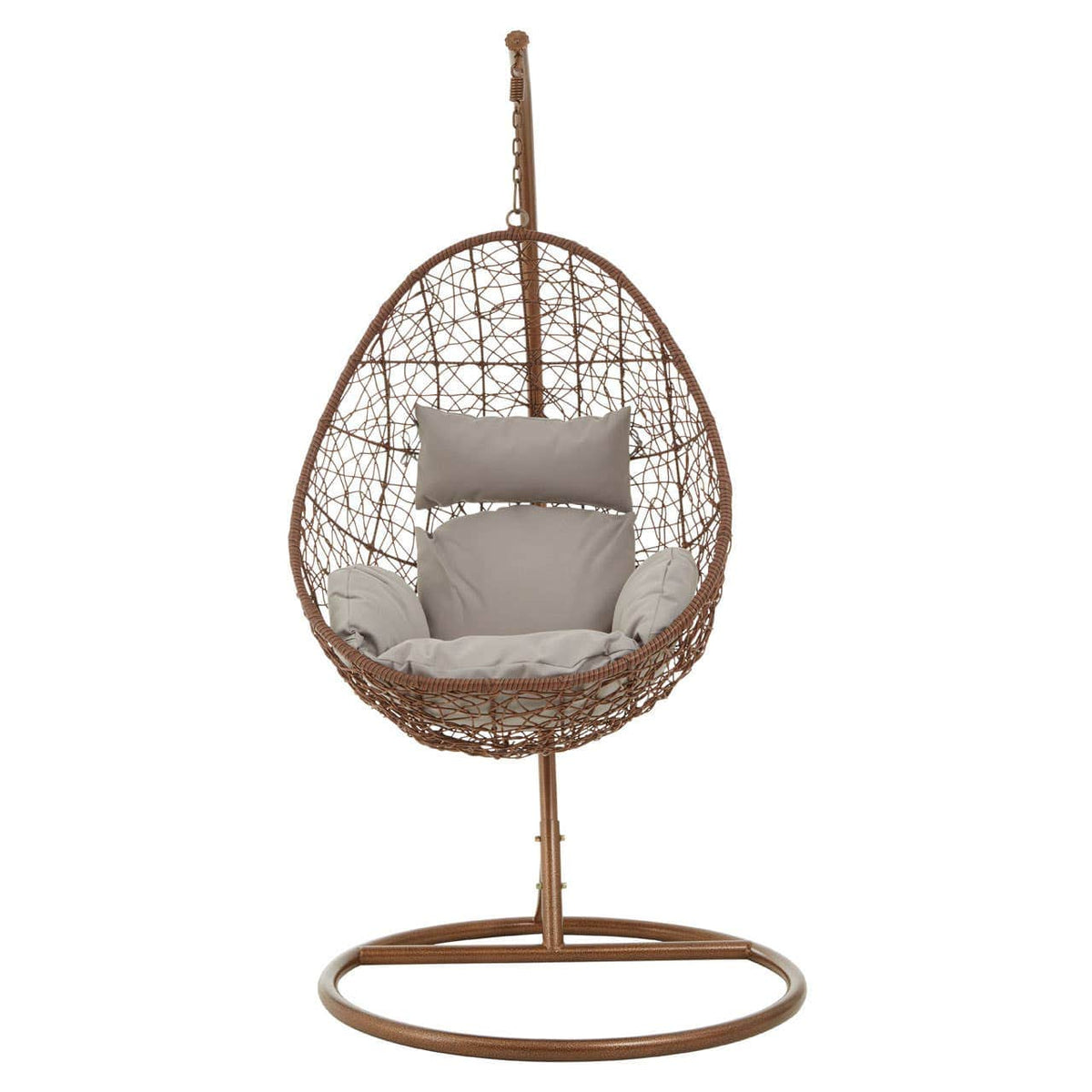 Messi Brown Rattan Hanging Chair.