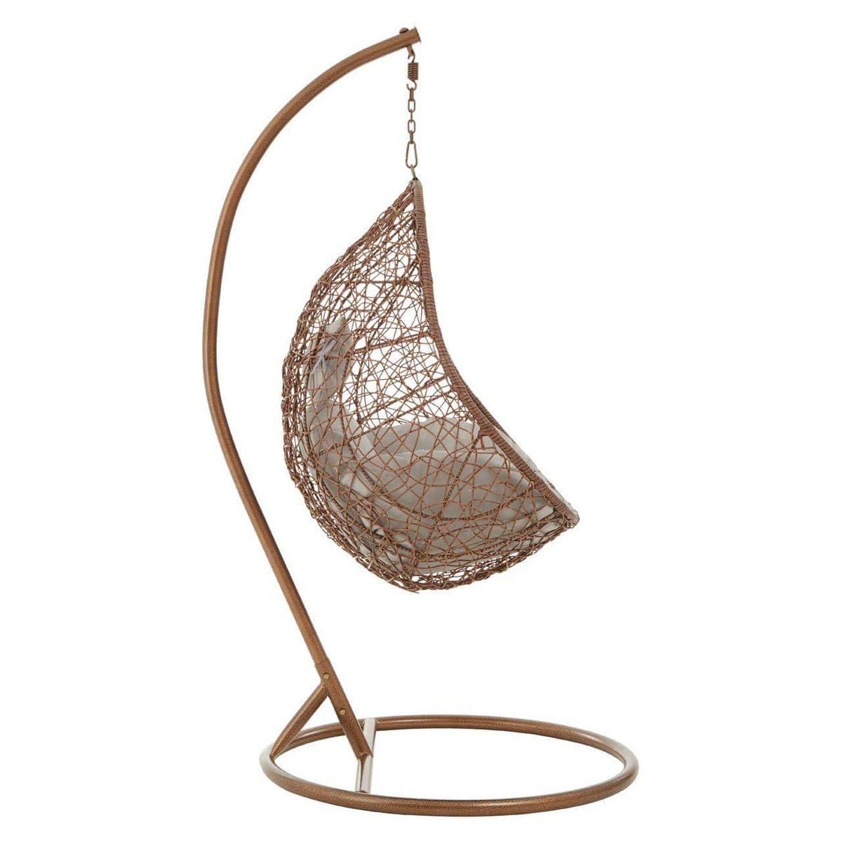 Messi Brown Rattan Hanging Chair.
