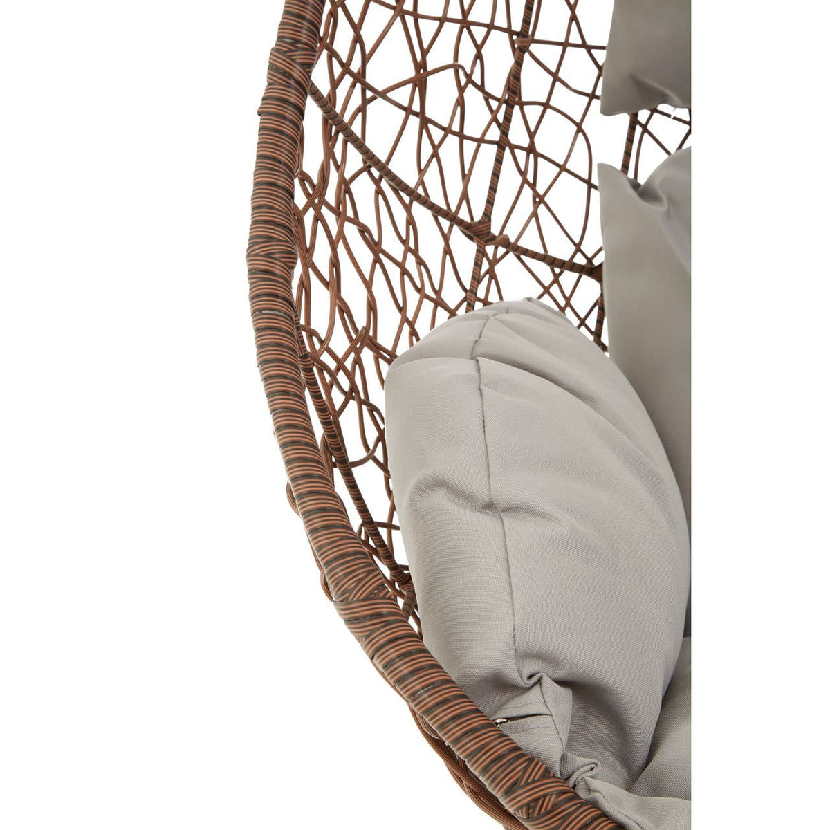 Messi Brown Rattan Hanging Chair.