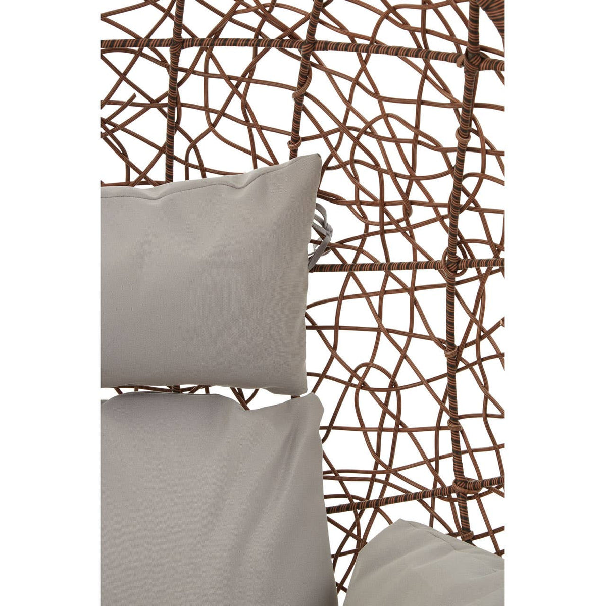 Messi Brown Rattan Hanging Chair.