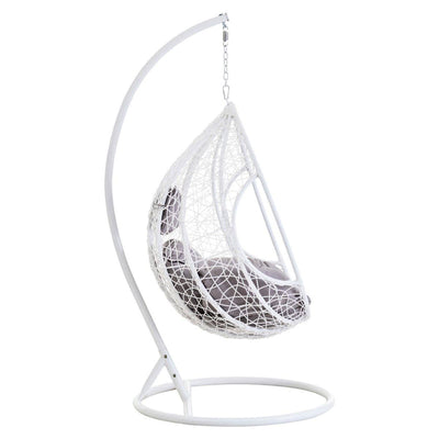 Noosa & Co. Living Messi Cut Out Sides White Hanging Chair House of Isabella UK