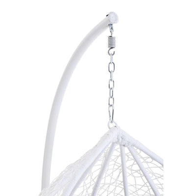 Noosa & Co. Living Messi Cut Out Sides White Hanging Chair House of Isabella UK