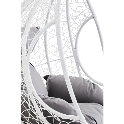 Noosa & Co. Living Messi Cut Out Sides White Hanging Chair House of Isabella UK