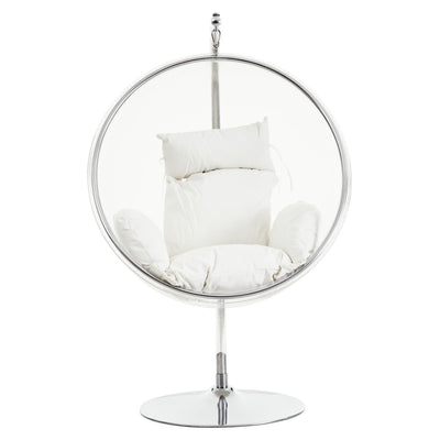 Noosa & Co. Living Messi Hanging Chair With Cream Cushions House of Isabella UK