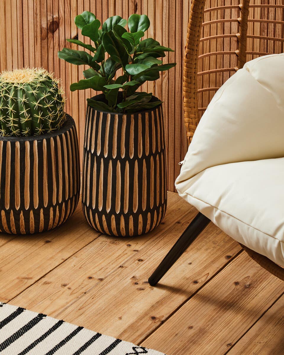 Messi Natural Rattan Effect Chair.