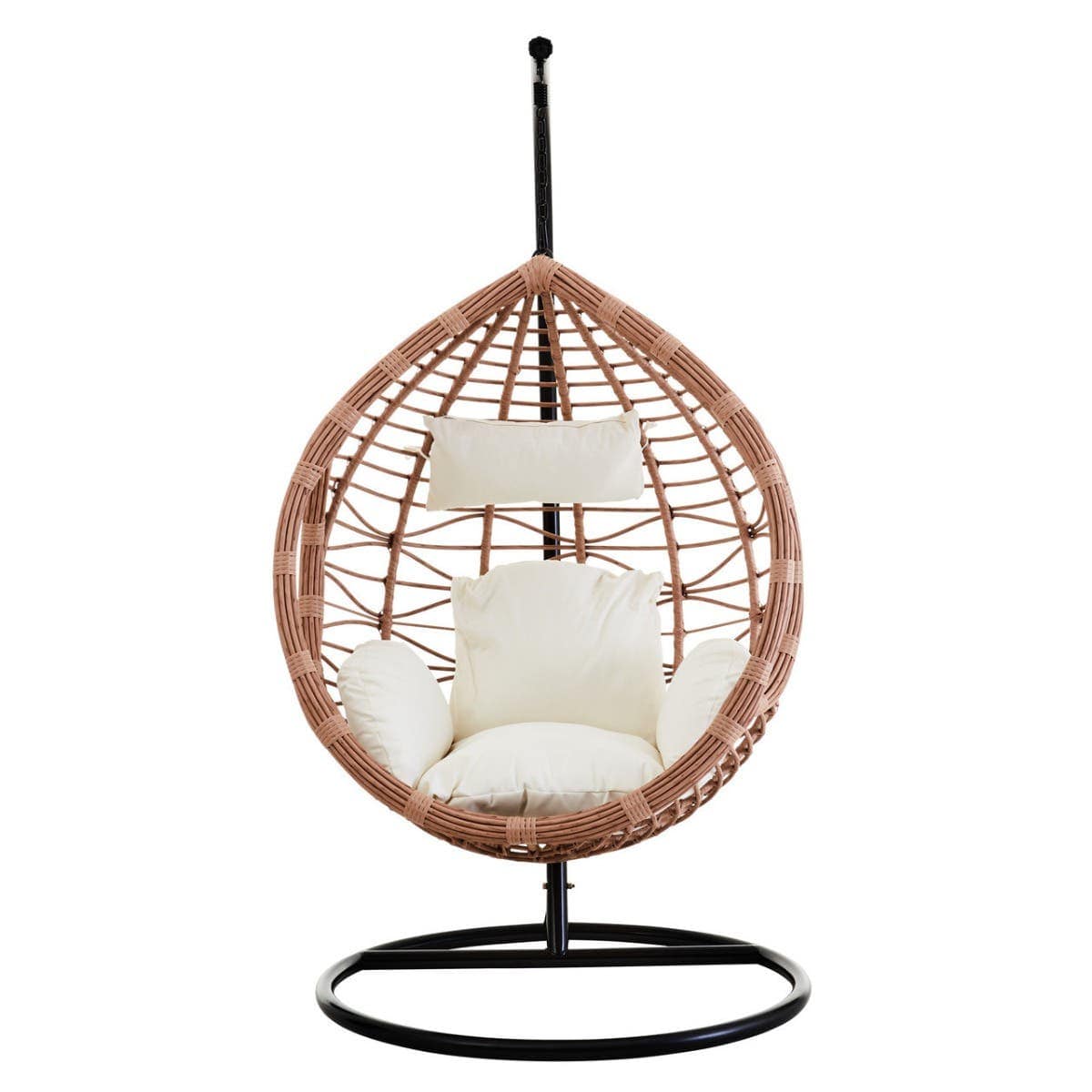 Noosa & Co. Living Messi Natural Rattan Effect Hanging Chair House of Isabella UK